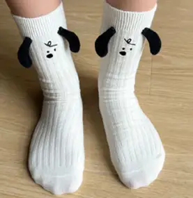 [5켤레세트] 귀여운 멍뭉이 골지 패션양말 23_SK_025