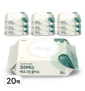 그린터치 프리미엄 고급 물티슈 캡형 72매 / 도톰 두꺼운 평량 65g 아기 물티슈, 10개, 10개