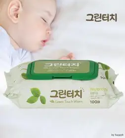 그린터치 물티슈 캡형 100매 x 30개 15개, 30개(1박스), 100개