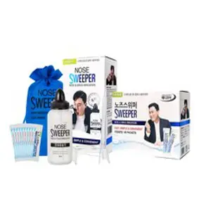 노즈스위퍼 코세척기 + 코세척분말 80포, 1세트