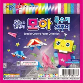 종이나라 모아 특수지 색종이100p, 1개, 29색