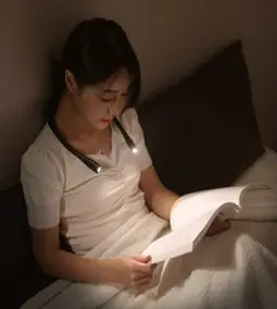 베이직기어 넥밴드 LED 북라이트 독서등 후레쉬, 블랙