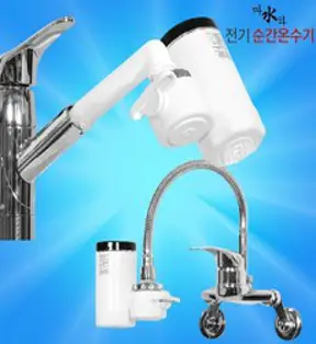 [TV홈쇼핑 정품] 따수와 순간온수기 전기 온수기 화장실 수도꼭지 캠핑, 기본구성(본품)
