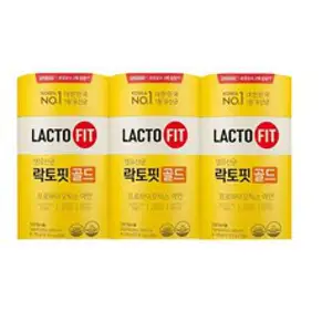 [종근당건강] 락토핏 골드 3통(150포), 100g, 3개