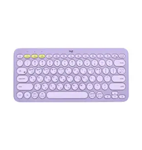 로지텍 K380 멀티 디바이스 블루투스 무선 키보드, 텐키리스, 라벤더 레모네이드, 920-011144