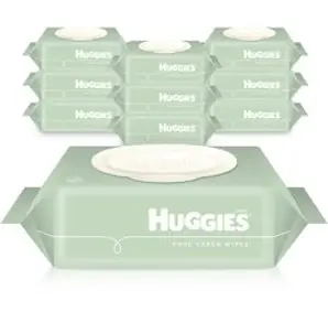 하기스 퓨어 그린 유아물티슈 캡형, 72매, 10개