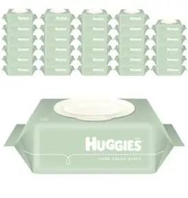 하기스 퓨어 그린 유아물티슈 캡형, 72매, 30개