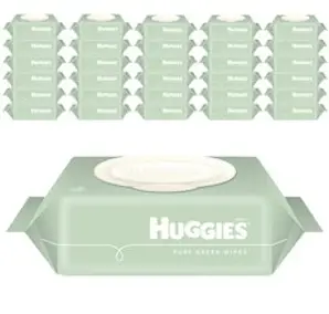 하기스 퓨어 그린 유아물티슈 캡형, 72매, 40개
