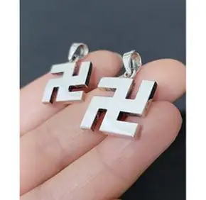순은 silver 불교 만자 펜던트 부처님목걸이 길상 만덕 불심, 중