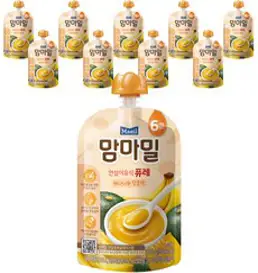 맘마밀 안심 이유식 퓨레 6개월부터, 사과+고구마 혼합맛, 100g, 10개