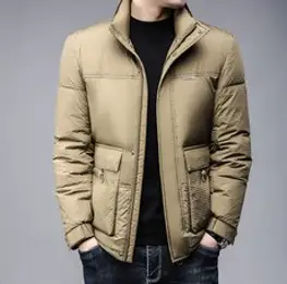 B807후드하이넥오리털남성패딩23족롱안정