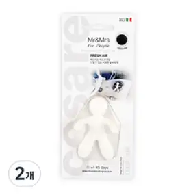 미스터앤미세스 체사레 블리스터 차량용 방향제 프레쉬에어, 1개입, 2개