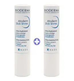 바이오더마 아토덤 스틱레브르 립밤, 라즈베리향, 4g, 2개