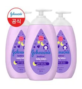 존슨즈베이비 베드타임 베이비 로션, 500ml, 3개