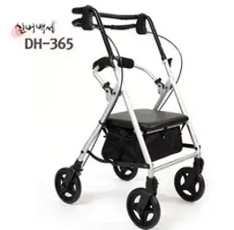 다용도 노인 보행 보조차 브라운체크, 1개