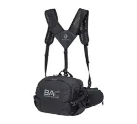 [블랙야크] 숄더힙색 (남여공용) 경량등산가방 등산힙색 아웃도어 숄더백, 블랙