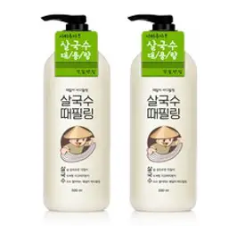 라끄베르 때밀이 바디필링 녹차탕 살국수 바디스크럽 기타향, 500ml, 2개