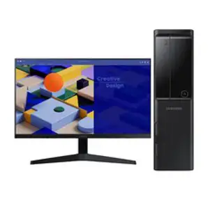 삼성전자 2023 데스크탑 5 한컴오피스팩 동봉 가정용PC 업무용PC 주식용PC, 램16GB+SSD256GB+삼성24인치 모니터 패키지, A24AB+S24R35A, 블랙