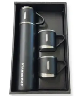 몬테리아 STARBUCK 스타벅스 SS 블랙 앤 골드 스탠리 보온병 500ml 2021 손잡이 텀블러