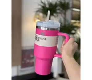 스탠리 퀜처 1200ml 텀블러, 1180ml, 로즈레드