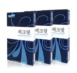 매우얇고 안전한 초박형 (명품 씨크릿), 10개입, 3개