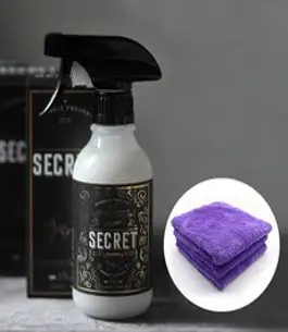 스팽글 시크릿 퀵디테일러 코팅제 물왁스 300ml, 시크릿+무봉제버핑타월