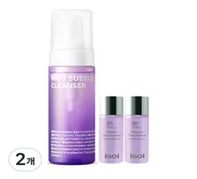 아이소이 버블 클렌저 150ml + 수분토닉 8ml x 2p, 2개