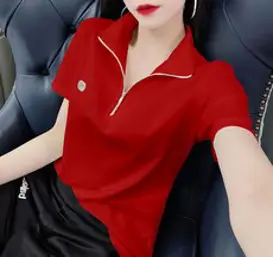 2023 NEW 여성 폴로 골프 면티/줄무늬티셔츠/브이넥티/여자 여름 티셔츠/여성골프티셔츠/니트반팔티/소프트 프리미엄원단