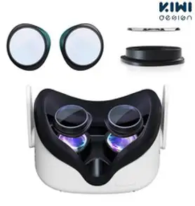 [VR연구소] 오큘러스 퀘스트2 신형 업글 마그네틱 렌즈 가이드 3세대 안경 렌즈포함, 렌즈가이드 단품(블루라이트 차단렌즈 포함), 1개