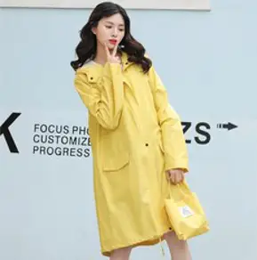 금깨비 고급 파스텔 캠핑 골프 라이딩 우비 + 휴대용 가방