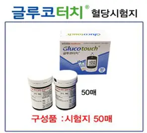 [비브라운 혈당 대체품 ] 글루코터치 시험지50매, 50매, 1개