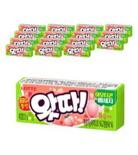 왓따 복숭아 껌, 23g, 16개입