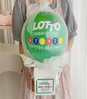 러블리팜 로또 팝핀 벌룬 DIY 세트, DIY 로또 팝핀 벌룬, 혼합색상
