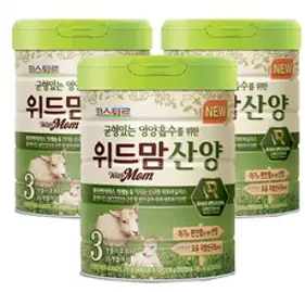 파스퇴르 특허받은 유산균체 NEW위드맘 산양 분유 3단계, 750g, 3개
