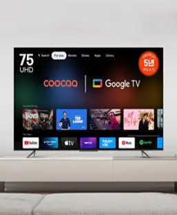 5년무상AS 23년형 프리미엄 구글TV 75인치 이스트라 쿠카 UC751UHD 안드로이드 스마트TV UHD 중소기업 티비, 이젤형스탠드-타입C(기사설치)
