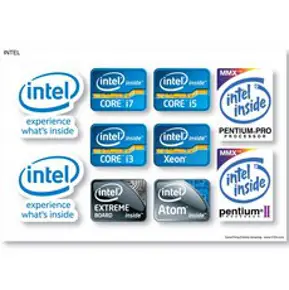 데스크탑 노트북 PC 게임 로고 스티커SET - 인텔 엔비디아 아수스 AMD MSI 데칼, 1개