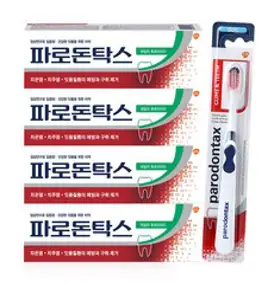 파로돈탁스 데일리 후로라이드 100gx4개+파로돈탁스 검앤티스 칫솔 1개, 1세트