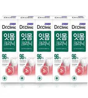 2080 닥터크리닉 잇몸치약, 5개, 140g