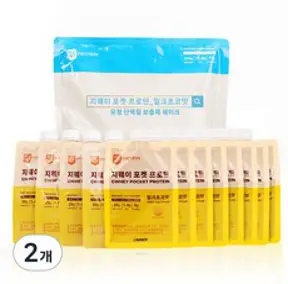 지웨이 포켓 프로틴 유청 단백질 보충제 쉐이크 밀크초코맛, 24개, 30g