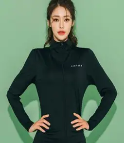 헤링본 여성용 집업 수영복 빅사이즈 래쉬가드 비치웨어 루즈핏 바캉스룩 RC903W
