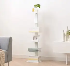 리센트 어반 북타워 스탠딩 선반 5단, 심플리 화이트