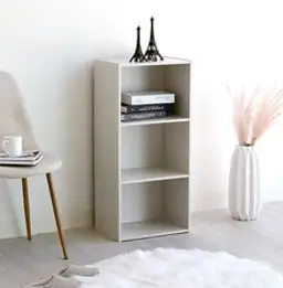 아이리스 3단 책장 CX-3, 1개, 오프화이트