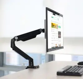 카멜마운트 BMA-2 싱글모니터 데스크거치대(셀프밸런스), 블랙, 1개