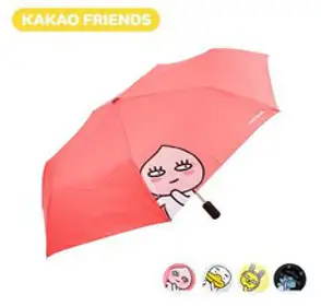 카카오프렌즈 3단 접이식 완전자동우산 / 튼튼한 원터치 가벼운 3단자동우산