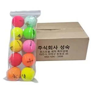 A급 칼라 혼합 50알 골프 로스트볼, 칼라혼합, 50개, 50개