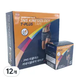 3NS 3NS키네시올로지테이프/베이지색/테이핑요법/5cm/6롤, 1개입, 6개