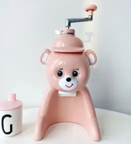 눈꽃빙수기계 캐릭터 얼음가는 복고풍 메탈 빙삭기 타이거 귀여운 빙수기 곰돌이 나혼자산다 기계, B