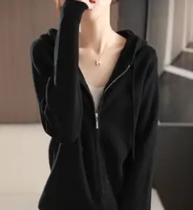 톰보이 점퍼 여성 야상 린넨 여성용 기질 후드 니트 재킷 루즈 스웨터 숏 카디건 크롭탑 지퍼 가을 겨울