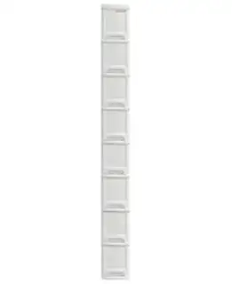 보노하우스 모던 틈새 수납장 8단, 화이트, 1개