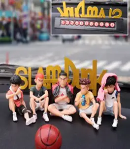 더퍼스트 슬램덩크 굿즈 피규어 주차번호판 강백호 귀여운 피규어 인형 자동차 차량 장식, 풍선장식